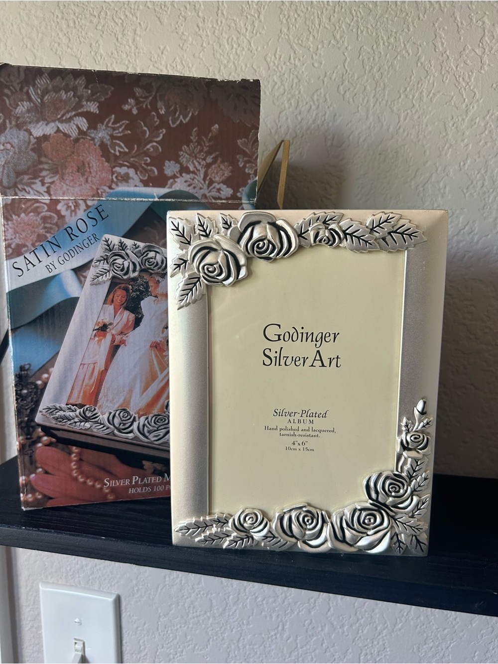 Godinger Silver-Plated Rose Picture Album